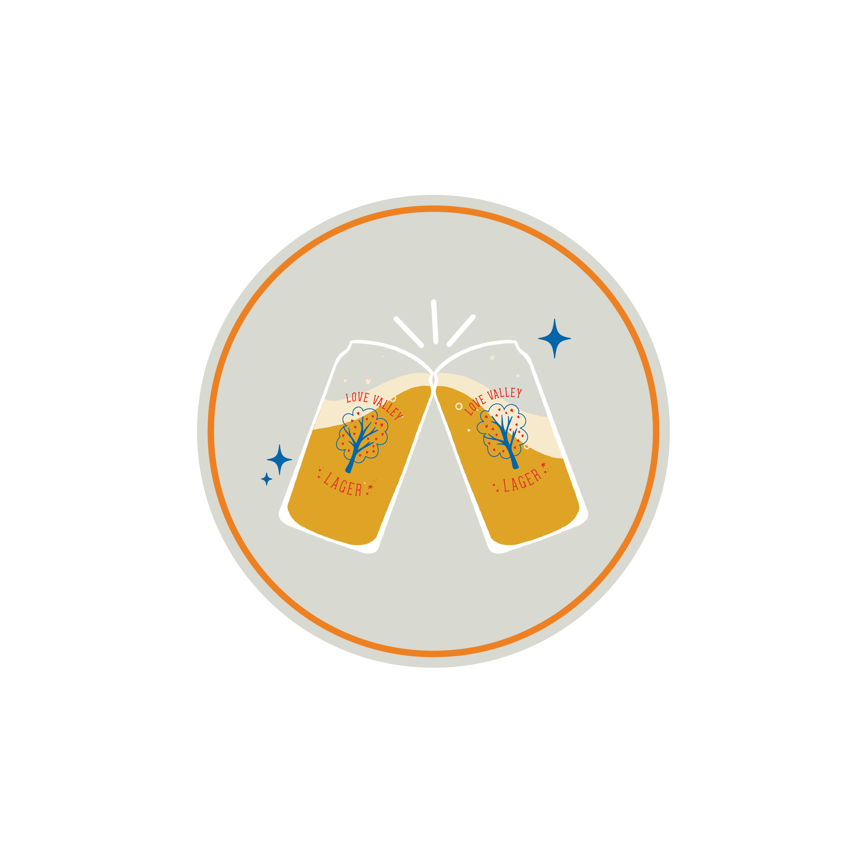local ties event logo two drinks