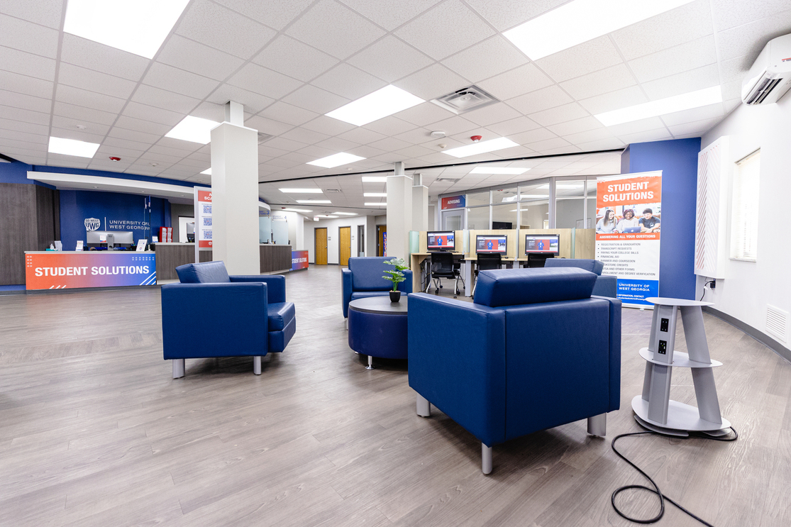 Student Solutions empty lobby